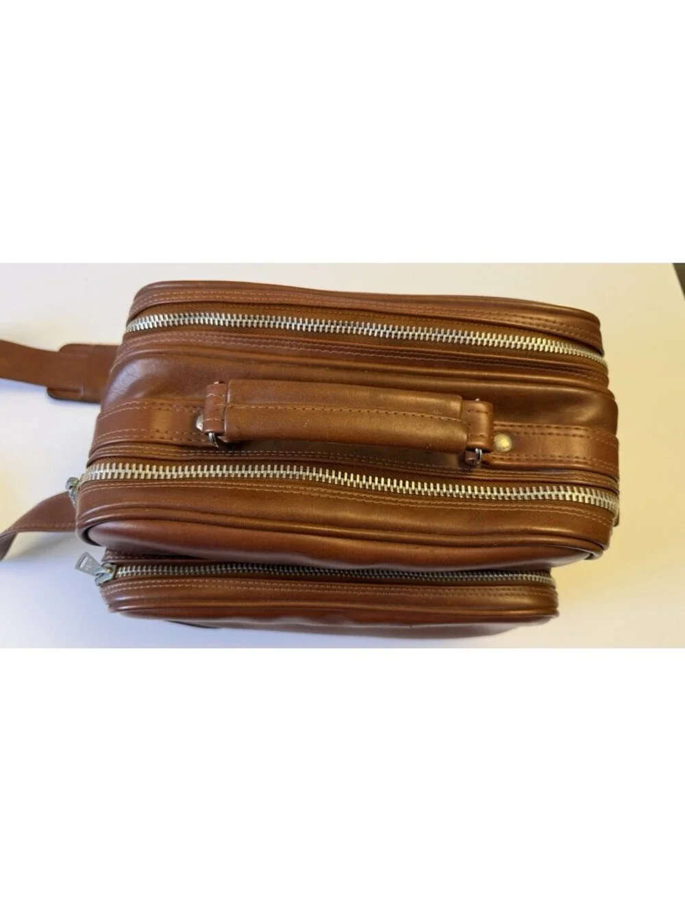 1970s Vintage Coast S-1 Tan Padded Camera Bag With Shoulder Strap